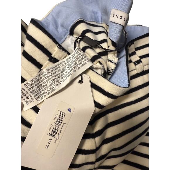 english factory high waist white black stripe short size xs - Picture 6 of 7